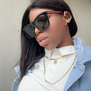 💯 - New Authentic Gucci GG0057SK 002 56 GG0057SK Unisex Sunglasses